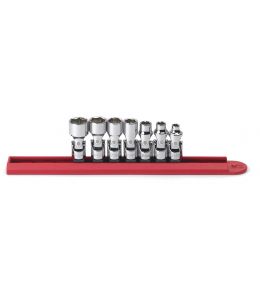 1/4"Dr 6Pt Socket Set Flex SAE 7Pc 
