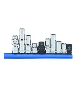 1/4" & 3/8" Dr 6Pt Socket Set Metric 10mm 10Pc