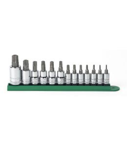13 Pc 1/4", 3/8" & 1/2" Drive Tamper Proof Torx® Bit Socket Set GEARWRENCH