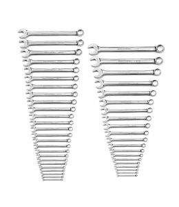 44 Pc. 12 Point Long Pattern Combination SAE/Metric Wrench Set