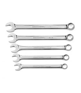 5 Pc. SAE 12 Point Long Pattern Combination Wrench Set