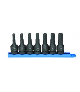 Gearwrench 7Pc 1/2"Dr Hex Bit Impact Metric Socket Set