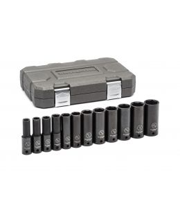 12 Pc. 1/2" Drive 6 Point Deep Impact SAE Socket Set