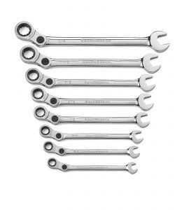 8 Pc. 12 Point Indexing Combination SAE Wrench Set
