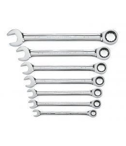 7 Pc. 12 Point SAE Combination Ratcheting Wrench Set