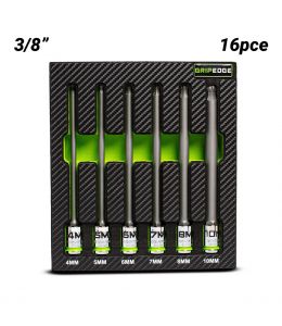 6PC RPT 3/8'' Drive Long Metric Ball Hex Driver Set GRIPEDGE BHBM6LS