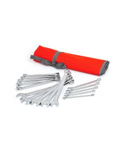 Crescent 15 Pc. 12 Point Metric Combination Wrench Set with Tool Roll