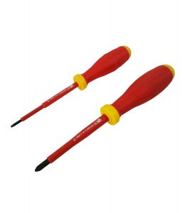 2 PC SCREWDRIVER SET, 1000V, SOFT GRIP