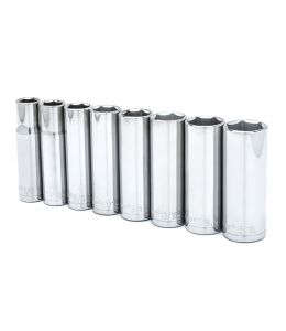 Crescent 8 Pc. 1/2" Drive 6 Point Deep SAE Socket Set