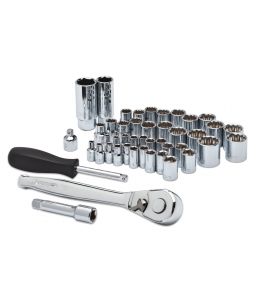 Crescent 45 Pc. 1/4 & 3/8" Drive 6 & 12 Point SAE/Metric Mechanics Tool Set