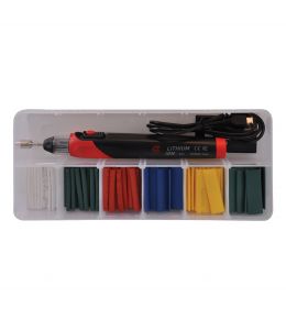 Rechargeable Flameless Heat Gun Kit w/ Heat Shrink
