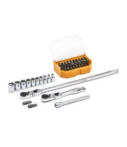 45pc Gearwrench 1/4"Dr Std Metric Slim Head Mechanics Tool Set 