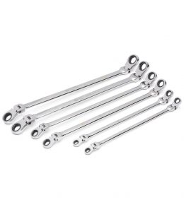 GEARWRENCH 86830 6 Pce 90-Tooth 12 Point Metric GearBox Double Flex Ratcheting Wrench Set