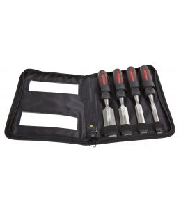 4 PCE  WOOD CHISEL SET TANG