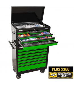 Sumo Custom Series Tool Kit - 417pc - Metric/SAE - Black/Green