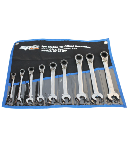 Set Spanner Roe Reversible Geardrive 9Pc Metric Sp Tools