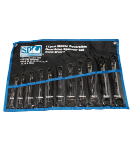 Set Spanner Roe Reversible Geardrive 11Pc Metric Sp Tools