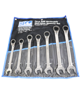 Set Spanner Roe Reversible Geardrive 7Pc Sae Sp Tools