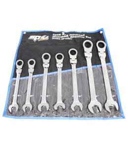 Set Spanner Roe Geardrive Flex Head 7Pc Sae Sp Tools
