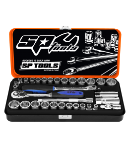 SOCKET SET 3/8DR 12PT 32PC METRIC/SAE