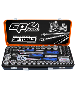 Socket Set 1/4"-3/8"-1/2" Dr 12Pt 59Pc Metric/Sae