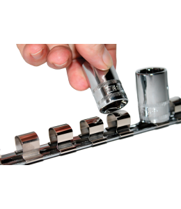 Socket Rail 3/8"Dr Holds 16Pc (413Mm/16In)