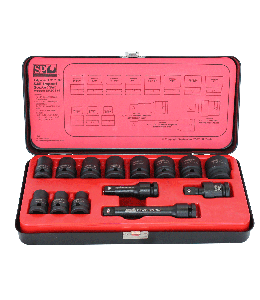 Socket Set Impact 1/2Dr 6Pt 14Pc Sae
