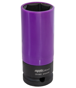 Socket Impact 1/2''Dr Wheel Nut Metric 24Mm Sp Tools