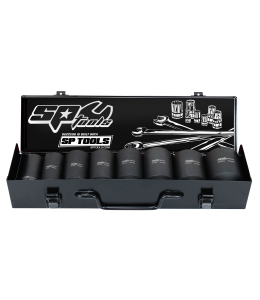 SOCKET SET IMPACT 3/4DR DEEP 6PT 8PC METRIC