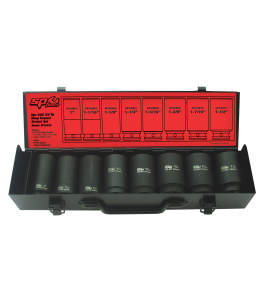 SOCKET SET IMPACT 3/4DR DEEP 6PT 8PC SAE