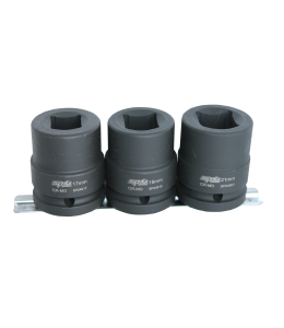 Socket Rail Impact 3/4Dr Double Sq 3Pc Metric