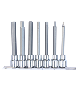 7Pc 3/8" Dr 100Mm Metric Inhex Bit Socket Rail