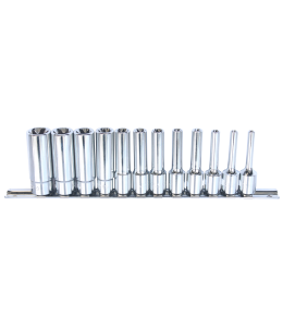 12Pc 3/8" Dr Deep E Torx Socket Rail