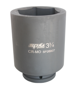 Socket Impact 1-1/2"Dr 6Pt Deep Sae 3-11/16"