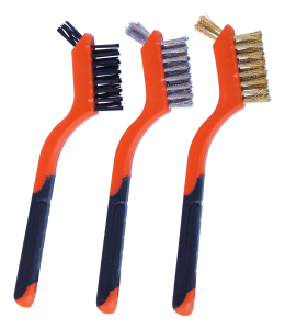 Brush Wire Mini 3Pc Set - 3 X 7 Row + 5 Hole Tip