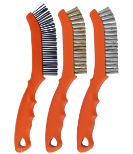 Brush Wire 230Mm 3Pc Set - 2 X 18 Row Pp Handle