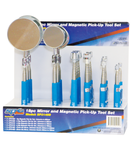 Pick-Up Tool Display Set Mirror & Magnetic -18Pcs