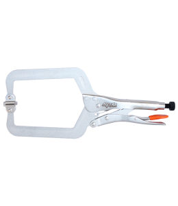 Pliers Locking C-Clamp Deep Throat Swivel Pad 380M