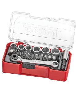 TENG TOOLS 19PCE 1/4" DR. SOCKET SET 8-13MM TJ1419
