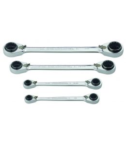 Gearwrench 4 Pc. 12 Point QuadBox™ Reversible Ratcheting Metric Wrench Set