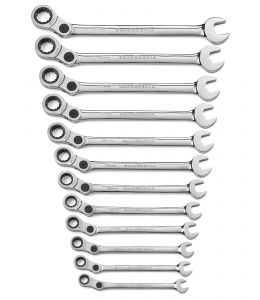 12 Pc. 12 Point Indexing Combination Metric Wrench Set